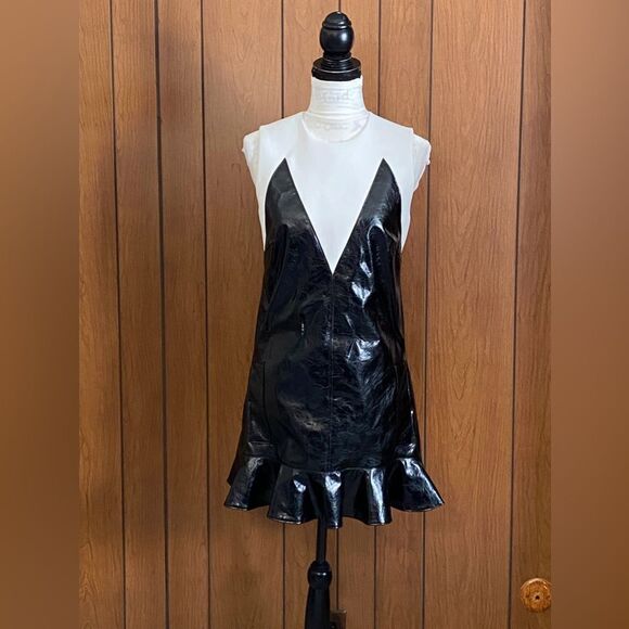 Aknvas Vegan Leather Minidress size 4 - Picture 7 of 14